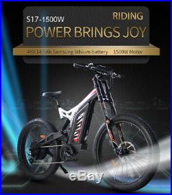 AOSTIRMOTOR Electric Mountain Bike, 263.0 1500W EBike 48V 14.5AH S17-1500W