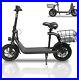 Adult Folding Electric Scooter Commuter Dual 450W Off-Road Ebike Bicycle with Seat