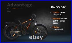 AostirMotors eBike 600 W Battery, 750 W Motor, 26 Fat Tire- Electric Bicycle