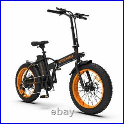 Aostirmotor 20 500W 36V Electric Folding Bike Bicycle Fat Tire City E bike