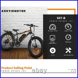 Aostirmotor 26 750W 48V/13A Electric Mountain Bike FatTire Ebike Special Offer