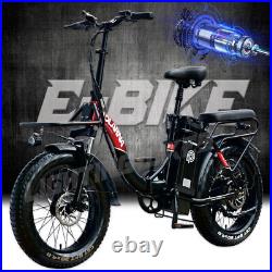 Axiniu 1200W 20 Electric Bicycle Ebike Fat Tire Snow Beach City E-Bike 48V 30AH