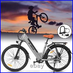 Axiniu 26'' Electric Bicycle 750W Ebike City E-bike 36V/10Ah Battery withU-lock
