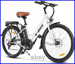 Axiniu Ebike 26 7-Speed Electric Bike Bicycle Snow Beach City Commuter Cycling