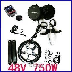 Bafang BBS02B Mid Drive Kit Motor, 48V 750W DIY Trike Ebike Kit with 850c LCD