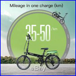 Bikemate 20 Inch Folding Electric Moped Bike MTB 250W 25KM/H Up to 31Miles eBike