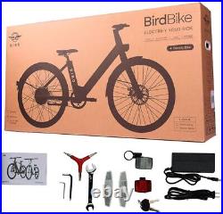 Bird Electric Bike V Frame 500W Belt Drive Adult Mountain Bicycle Ebike White