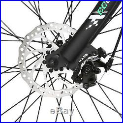 Black Electric Fat Tire Bike Beach Snow Bicycle City E-bike 36V 500W Moped LCD