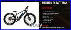 Brand New Phantom E9 BAFANG Motor 30mph 50+ Miles Range Ebike