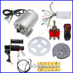 Brushless Electric Motor Controller 48V 1800W Kit Go Kart Bicycle Scooter E Bike