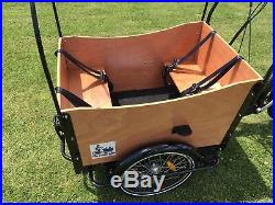 Cargo Box Bike Electric Bicycle Family Kids Trailer e bike park beach lithium