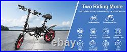 Commuter Ebike 350W 36V Fat Tire Folding Electric Bike Bicycle for Adults