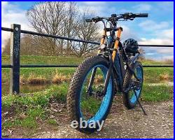 Cyrusher Electric Bike 26 48V/17Ah Full Suspension Mountain Ebike Bicycle