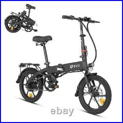 DYU 16 Folding Electric Bike for Adults Teens, 15.5MPH 350W, Commuter City