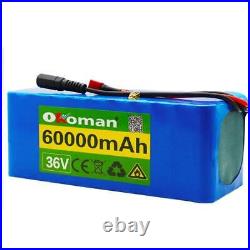 Details About Lithium 36v 60ah Ebike Battery 500w For Pack High Power + Charger