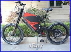 Duty Free Risunmotor Ebike 72V 5000W FC-1 Stealth Bomber Mountain Electric Bike
