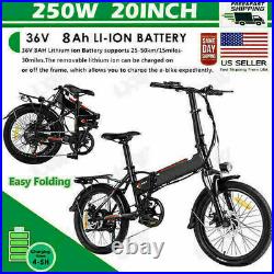 E-Bicycle 20 Electric Bike City Bicycle Ebike Shimano, 36V, with Removable Battery