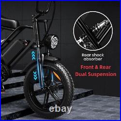 E-Bike 20 750W 48V E Mountain Bicycle Fat Tire Ebike 7Speed for Adults e-bike