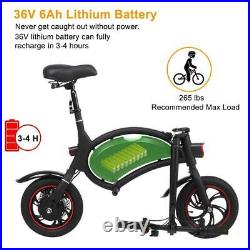 E-Bike Urban Commuter Foldable 12 36V 6Ah Electric Cycle Bicycle Short Rides