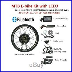 E-bike Conversion Kit 48V 500/1000/1500W MTB Mountain Electric Bicycle Parts