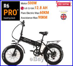 EBIKE 20 Electric Bike Foldable E-Bike 500W 48V 12.8Ah Fat Tyre- FREE GIFTS