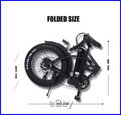 EBIKE 20 Electric Foldable Bike E-Bike 500W 48V 15Ah Fat Tyre- FREE GIFTS
