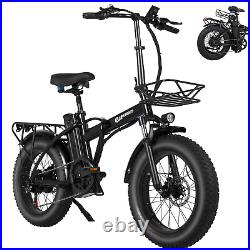 EBK Ebike 20 750W 48V Electric Bike Mountain Bicycle Fat Tire 30mph E Cycling