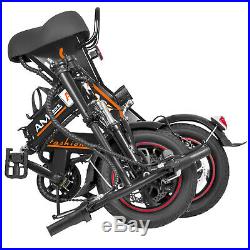EBike 250W Mini Folding Electric Bike/Scooter 36V 12Ah Lithium Battery Black