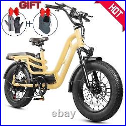 EBike 750W Cruiser Bicycle with 32Mph 48V15Ah Removable Lithium LG Battery 20
