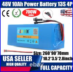 EBike Battery 48V10Ah Lithium li-ion 700W Electric Bike Scooter Rechargeable US