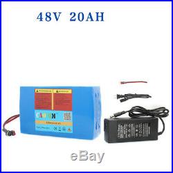 EBike Li-ion Battery 48V20AH 1000W Scooter Electric Bicycle Motor BMS Charger US