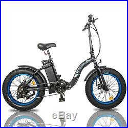 ECOTRIC 20 500W 12.5Ah Folding Electric Bicycle e-Bike Fat tire Pedal Assist