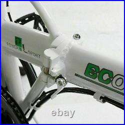 ECOTRIC 20 Folding e-bike WHITE Mountain Beach City Fat Tire Electric Bicycle