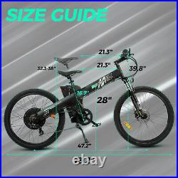 ECOTRIC 26 1000W 48V Mountain Electric Bike E-Bike Bicycle Hydraulic Brake LCD