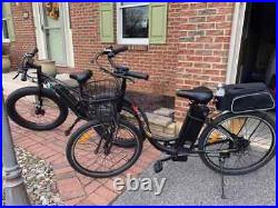 ECOTRIC 26 36V 10Ah Electric Bicycle e-Bike with Bicycle Basket Black New