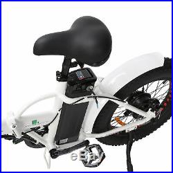 ECOTRIC Folding 20 Electric e-Bike Beach Snow Bicycle Moped Removable Battery