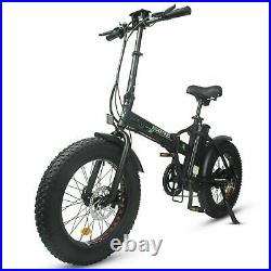 ECOTRIC Folding Electric Bicycle 20 Fat Tire 48V 12.5AH 500W Beach City Ebike