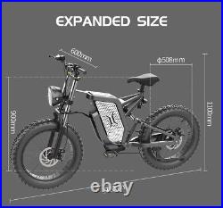 EKX X20 Ebike 20inch 2000W 30Ah Electric Bike Bicycle FatTire City Bike Cycling