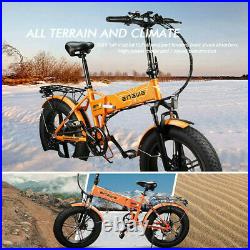 ENGWE 20 500W Folding Electric Mountain Bicycle 48V Adults Fat Tire Snow E-Bike
