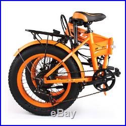 ENGWE Snow eBike 48V 8Ah Folding Fat Tire Electric Mountain Bike with 6 Speeds