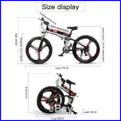ENGWE eBike 48V Folding Electric Mountain Bike with 21 Speed and Duel Disc Brake