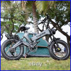 EUY 1000W 48V 25AH Fat Tire Electric Bike 30MPH Mountain ebike-K6F