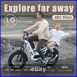 Ebike 1200W 204 Fat Tire 48V 20Ah Electric Bike Commuter Snow for Men Women