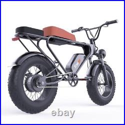 Ebike 1200W 50KM/H Electric Mountain Bike Bicycle 20 Fat Tire Off Road E-bike