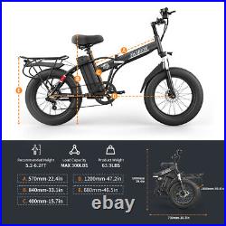 Ebike 20 1000W 48V/10Ah Electric Folding Bike Bicycle Fat Tire City E-bike