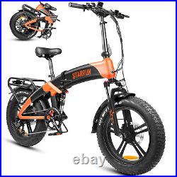 Ebike 20 1200W 52V Folding Electric Bike Mountain Bicycle E bike Fat Tire MTB