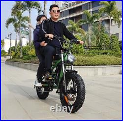 Ebike 20 1400W Adults Electric Bike Bicycle 34 MPH Fat Tire E-Bike Waterproof
