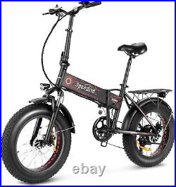 Ebike 20 500W 48V Electric Folding Bike Bicycle Fat Tire Beach/City/Snow E-Bike