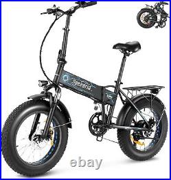 Ebike 20 500W 48V Electric Folding Bike Bicycle Fat Tire Beach/City/Snow eBike
