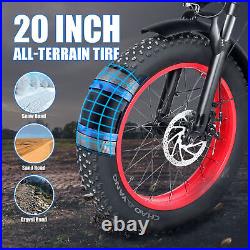 Ebike 20 500W Electric Bike Mountain Bicycle 36V/12.5Ah Battery Fat Tire E-bike